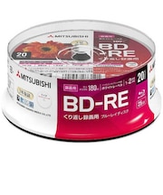 VERBATIMJAPAN 録画用BD-RE 1-2倍速 25GB 20枚(スピンドル) VBE130NP20SD1B
