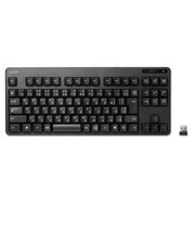 エレコム キーボード ワイヤレス 無線2.4GHz USB-A接続 メンブレン 1000万回高耐久 テンキー無し Windows11 ブラック ブラック TKFDM105TXBK