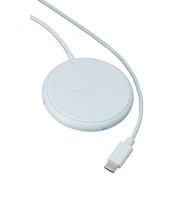 エレコム ワイヤレス充電器 Qi認証 5W 卓上 滑り止めパッド ケーブル一体 おくだけ充電 【 Qi規格に対応した iPhone Android Galaxy Xperia スマホ Airpods 等各種対応 WQA25BU