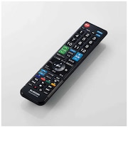 エレコム リモコン レコーダー用 4メーカー対応 【 パナソニック 東芝 シャープ ソニー 】 1台2役 主要12メーカー テレビにも対応 簡単設定ですぐに使える ブラック ブラック ERCBDR02BKMU