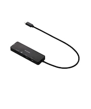 エレコム　［USB-C オス→メス カードスロットｘ2 / USB-Aｘ3］変換アダプタ ブラック U3HMSD3007BBK