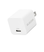エレコム USB Type-C コンセント 充電器 PD 20W 急速充電 USB-C ×1 超小型 軽量 【 iPhone iPad Android Xperia Galaxy AQUOS Pixel スマホ MPAACCP28XWH