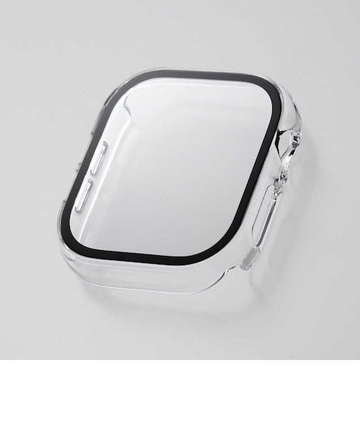エレコム　アップルウォッチ カバー Apple Watch Series 11 / 10 [ 46mm ] フルカバー ケース 強化ガラス ゴリラガラス 表面硬度10H 全面保護 指紋防止 飛散防止 2重構造  AW24AFCGOCR