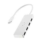 エレコム USB-C → USB-A 変換ハブ しろちゃん(ホワイト×ブラック) U3HCH040XWF
