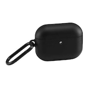 エレコム AirPods Pro 3 ケース MagSafe対応 レザー調 TPU 耐衝撃 カラビナ付 落下防止 ブラック ブラック AVAAP07PLCBK