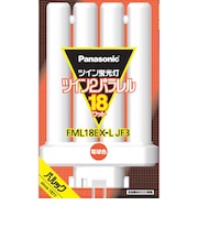 パナソニック ツイン蛍光灯 ツイン2パラレル(4本平面ブリッジ) 18形 電球色 FML18EXLJF3