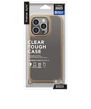 PGA iPhone 15 Pro(6.1インチ) クリアタフケース Premium Style ベージュ PG23BPT02BE