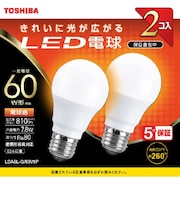 東芝　電球型LED ▼ LDA8LG60V1P