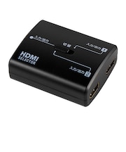 ELPA 双方向セレクター/入力2⇔出力1 ブラック ASLHD202W