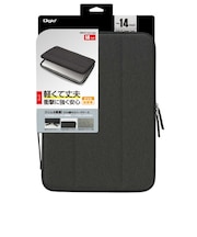 ナカバヤシ　ノートパソコン対応 ［～14インチ］ 汎用PCセミハードケース ブラック SZCFC142301BK