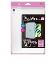 ナカバヤシ 11インチiPad Air(M2)用 衝撃吸収背面ケース M3/M4対応 グレー TBCIPA24103GY