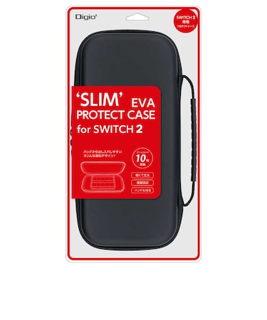 ナカバヤシ Switch2用 EVAプロテクトケース スリムブラック SW2モデルプロテクトケーススリム<br>★こちらの商品は人気商品のため、色違い・仕様違い等含め「一家族1台限り」でのご協力をお願いしております。