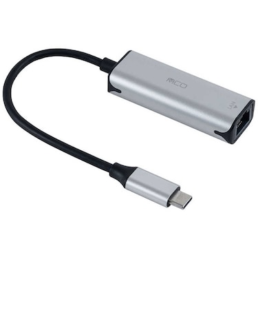 ナカバヤシ　LAN変換アダプタ [USB-C オス→メス LAN] シルバー ULAC01SL