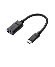 エレコム　USB変換アダプタ [USB-C オス→メス USB-A /充電 /転送 /USB3.1 Gen1] ブラック USB3AFCM01NBK