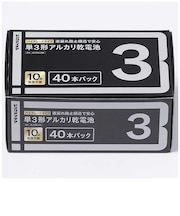 ビックアイデア 単3形アルカリ乾電池 40本-P LR6BITP40S
