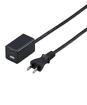 ヤザワ　スイッチ付USBタップPD20W 3m 黒 Type-A×1、Type-C×1 集中スイッチ付き ［3.0m / スイッチ付き(一括) / 2ポート］ H5213PD20BK