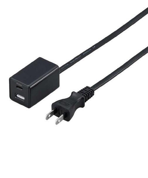 ヤザワ　スイッチ付USBタップPD20W 3m 黒 Type-A×1、Type-C×1 集中スイッチ付き ［3.0m / スイッチ付き(一括) / 2ポート］ H5213PD20BK