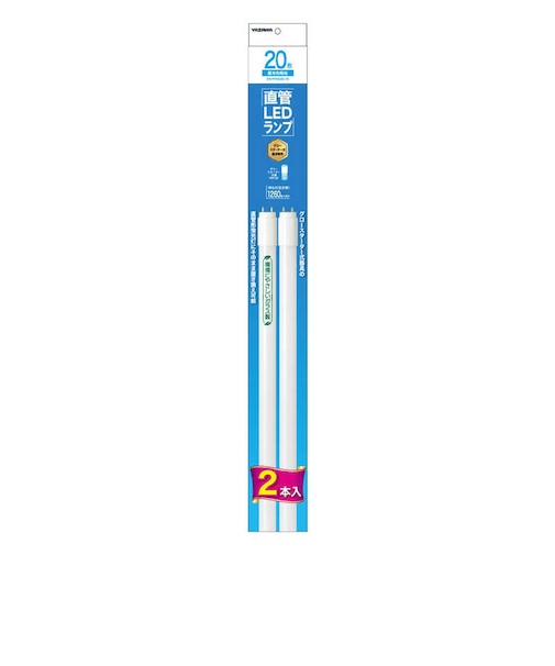 ヤザワ　LED直管20型 昼光 ｸﾞﾛｰ式2P 昼光色 LDF20D/7/12/3/2P