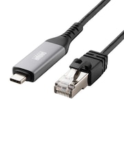 サンワサプライ　USB-C ⇔ LAN ケーブル [有線LAN /2.0m /1Gbps対応] ブラック KBSL6CLAN02BK