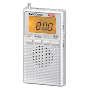 オーム電機 DSPポケットラジオ シルバー RADP300SS