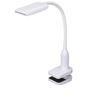 オーム電機 LEDデスクスタンド クランプタイプ 昼白色 ホワイト LTCLS16PW