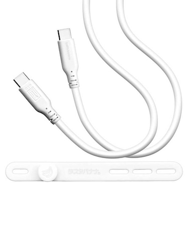 ラスタバナナ　USB-C ⇔ USB-Cケーブル [充電 /転送 /1.0m /PD100W /USB3.2Gen2(10Gbps)] ホワイト C210CACC5A02WH