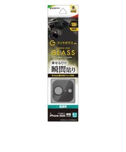 ラスタバナナ iPhone 16e カメラレンズ保護ガラス ゴリラガラス アルミフレーム 単眼 ブラック CR4757IP5E