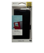 ラスタバナナ　Galaxy S25 薄型手帳サイドマグネットケース 衝撃吸収 ブラック×レッド 8738GS25BSMBKR