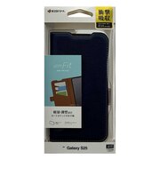 ラスタバナナ Galaxy S25 薄型手帳サイドマグネット 衝撃吸収ケース ネイビーブラウン 8739GS25BSMNVB
