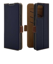 ラスタバナナ OPPO Reno13 A 薄型手帳サイドマグネットケース ネイビー×ブラウン ネイビー 8831OR13ABSMNVB