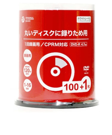 ORIGINALBASIC　録画用DVD-R VHR12JP101