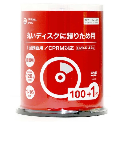 ORIGINALBASIC　録画用DVD-R VHR12JP101