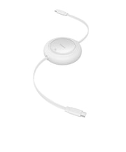 BASEUS　USB-C ⇔ USB-Cケーブル [充電 /転送 /リール～1.5m /PD100W /480Mbps] ムーンホワイト P1036450021301