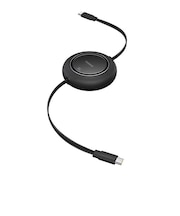 BASEUS　USB-C ⇔ USB-Cケーブル [充電 /転送 /リール～1.5m /PD100W /480Mbps] クラスターブラック P1036450011300