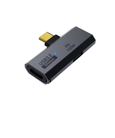 フリーダム　USB Type-C変換アダプター L字型(C → C) PD100W USB10Gbps FUHACCPC02GY