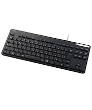 エレコム　キーボード 抗菌 (Windows11対応) ［有線 /USB］ ブラック TKFCM107KBK