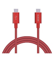 エレコム タイプC ケーブル USB Type-C to Type-C 1m PD 60W 急速充電 断線しにくい スリム耐久ケーブル レッド MPAXCCPS10PNRD
