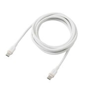エレコム USB Type-C ケーブル USB-C to USB-C 2m PD 100W 急速充電 シリコン素材 やわらかく絡みにくい ホワイト MPACC5PSSA20WH