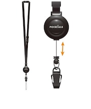 ソースネクスト POCKETALK ポケトーク 専用ネックストラップ ブラック PTSBK