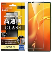 レイアウト AQUOS R9 Like standard ガラスフィルム 10H 光沢 RTAQFS2FSCG