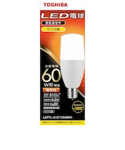 東芝 LED電球(T形)60W形相当 電球色 口金E17 LDT7LGE17S60V1