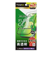 トリニティ　iPhone 17Pro フィルム [FLEX 3D] 高透明 複合フレームガラス ブラック TRIP25M3G3CCBK