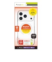 トリニティ　iPhone 17 Pro ケース ［Turtle］ MagSafe対応 ハイブリッドクリアケース リング ホワイト TRIP25M3TTMSCLWT