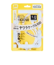 ビックアイデア　USB-C ⇔ USB-Cケーブル ［充電 / 転送 / 1.0m / PD100W / 480Mbps］ (SIAA認証) ［USB-C ⇔ USB-C］ ホワイト BITUC100S1CC100W