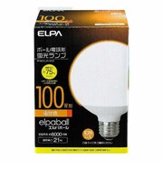 ELPA　電球形蛍光灯 G形 100W形 EFG25EL21G102