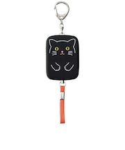リヒトラブ　SMART FIT PuniLabo 防犯ブザー クロネコ [48mm×21mm×174mm] A77183