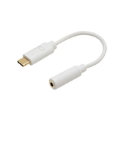 ナカバヤシ USB Type-C-イヤホン変換アダプタ DAC内蔵タイプ SADCE04WH