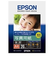 エプソン 写真用紙「光沢」 (A4・20枚) KA420PSKR