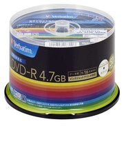 VERBATIMJAPAN データ用DVD-R CPRM付き(1-16倍速対応 4.7GB)50枚スピンドルケース DHR47JDP50V3