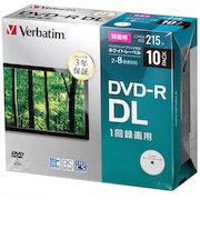 VERBATIMJAPAN 録画用DVD-R DL 8.5GB 10枚(スリムケース) VHR21HP10D1B